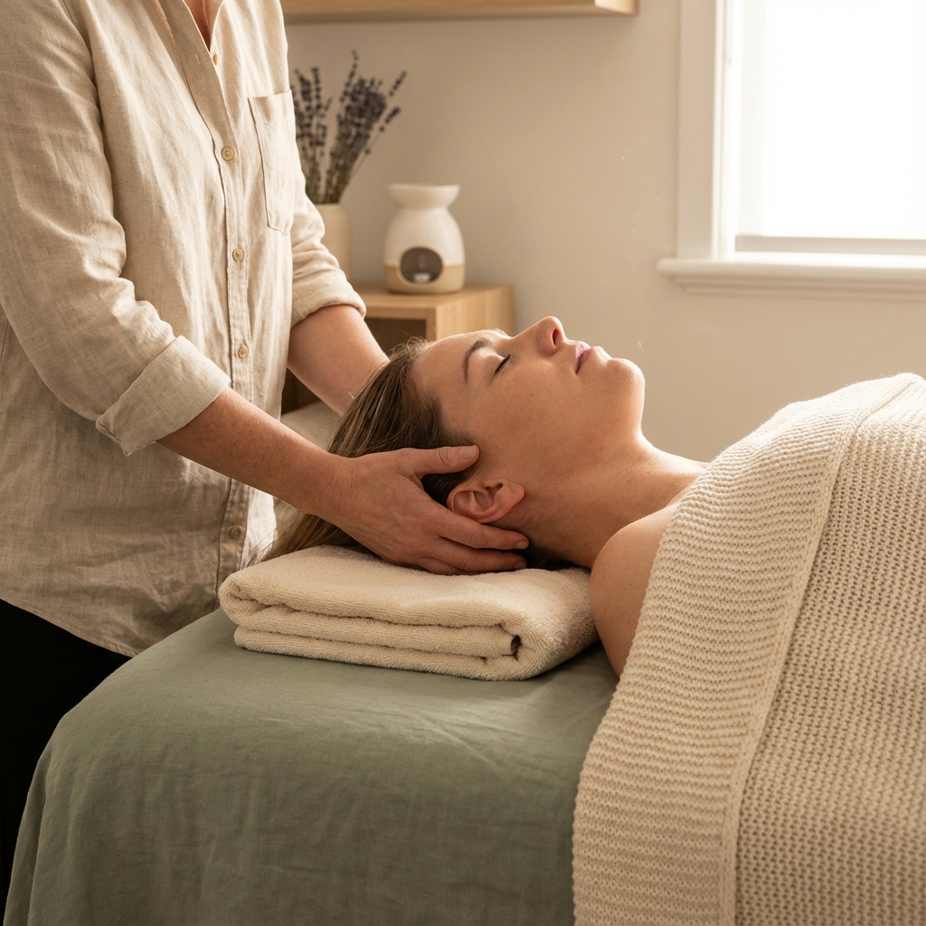 Cranio-Sacral Therapie in entspannter Atmosphäre